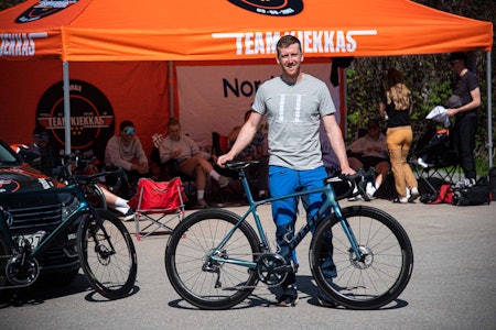 COMEBACK: Kristoffer Skjerping er tilbake som sykkelrytter for klubblaget Team Kjekkas. Søndag er han tittelforsvarer i Ringerike GP. Foto: Henrik Alpers COMEBACK: Kristoffer Skjerping er tilbake som sykkelrytter for klubblaget Team Kjekkas. Søndag er han tittelforsvarer i Ringerike GP. Foto: Henrik Alpers