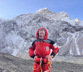 Kristin Harila i Himalaya. Foto: 8k expedition Kristin Harila i Himalaya. Foto: 8k expedition