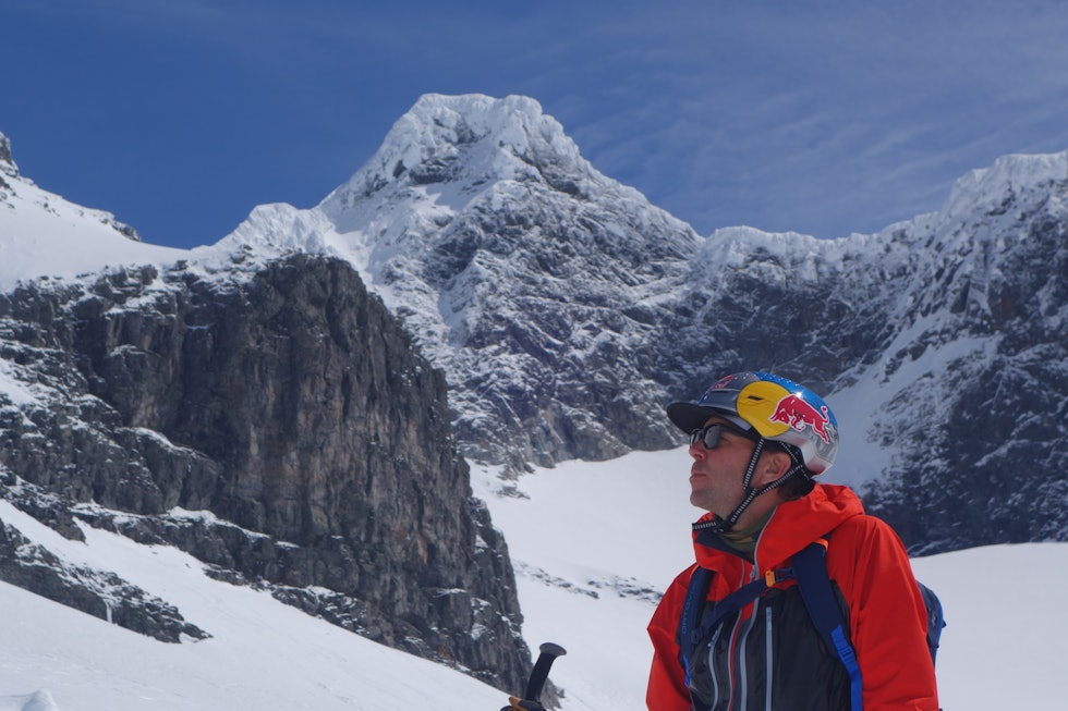 STORE AUSTABOTNTIND: Davenport ble med på skitur under årets High Camp. Foto: Erlend Sande Chris Davenport.