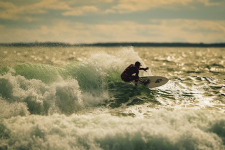 Surfer: Andreas Møgster.  Foto: Jens Tybring