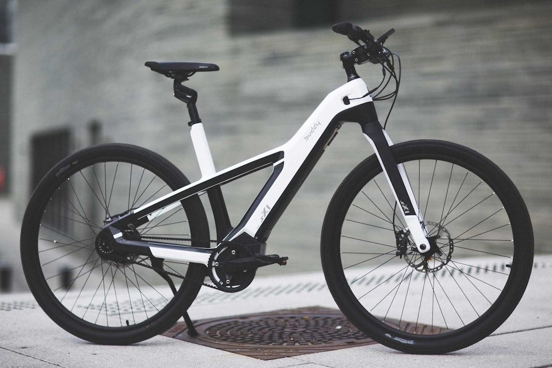 NORSK ELSYKKEL: Det er mer ved denne sykkelen enn bare utseendet som er verdt å se nærmere på. Foto: Kristoffer H. Kippernes. buddy elsykkel test