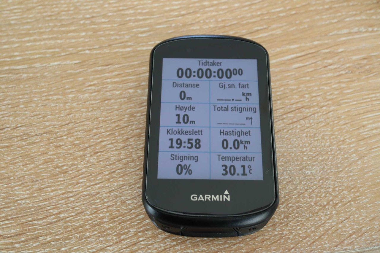 test av garmin edge 530 sykkelcomputer