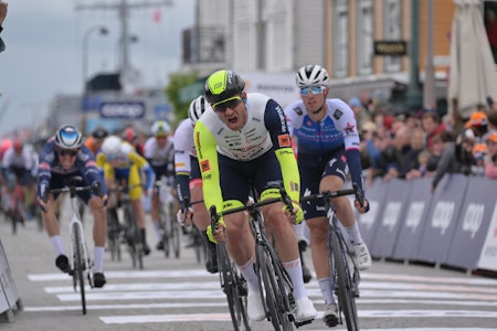 SEIER: Alexander Kristoff jubler for seier på hjemmebane i Vågen i Stavanger. Foto: Cor Vos SEIER: Alexander Kristoff jubler for seier på hjemmebane i Vågen i Stavanger. Foto: Cor Vos