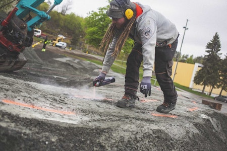 PUMPTRACKS: Med grus og asfalt og maskiner bygges det nå pumptracks hele landet rundt. Foto: Kristoffer H. Kippernes.  pumptrack norge 2022