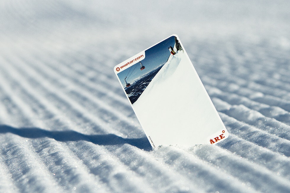Plastkort av denne typen må med. Har du kanskje et gammelt ski-heiskort liggende, sparer du penger og miljøet ved å ta det med! Plastkort av denne typen må med. Har du kanskje et gammelt ski-heiskort liggende, sparer du penger og miljøet ved å ta det med!