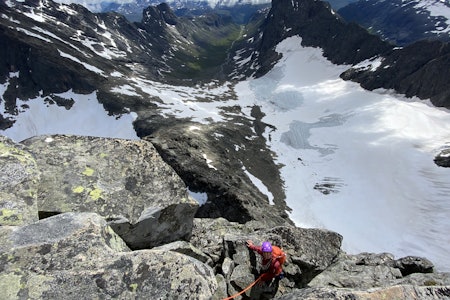 HISTORISK OMRÅDE: Hurrungane er Norges historisk viktigste klatreområde, og har selvsagt stor plass i NTKs Klatrefører for Jotunheimen, som kommer i ny utgave til våren. Arkivfoto: Tore Meirik fjell