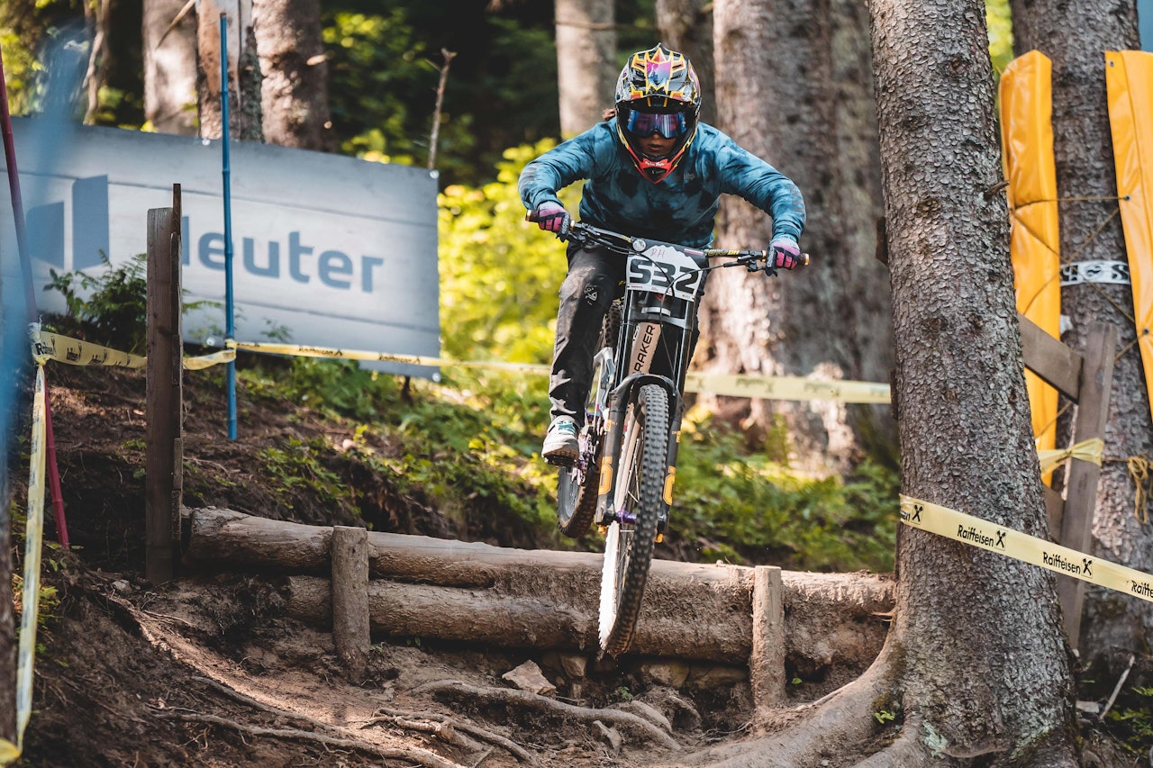 RASK UTFOR: Nellie Aabech var raskest i U17-klassen for jenter i CrankWorx i Innsbruck. Foto: Schnittbilder.at nellie aabech crankworx