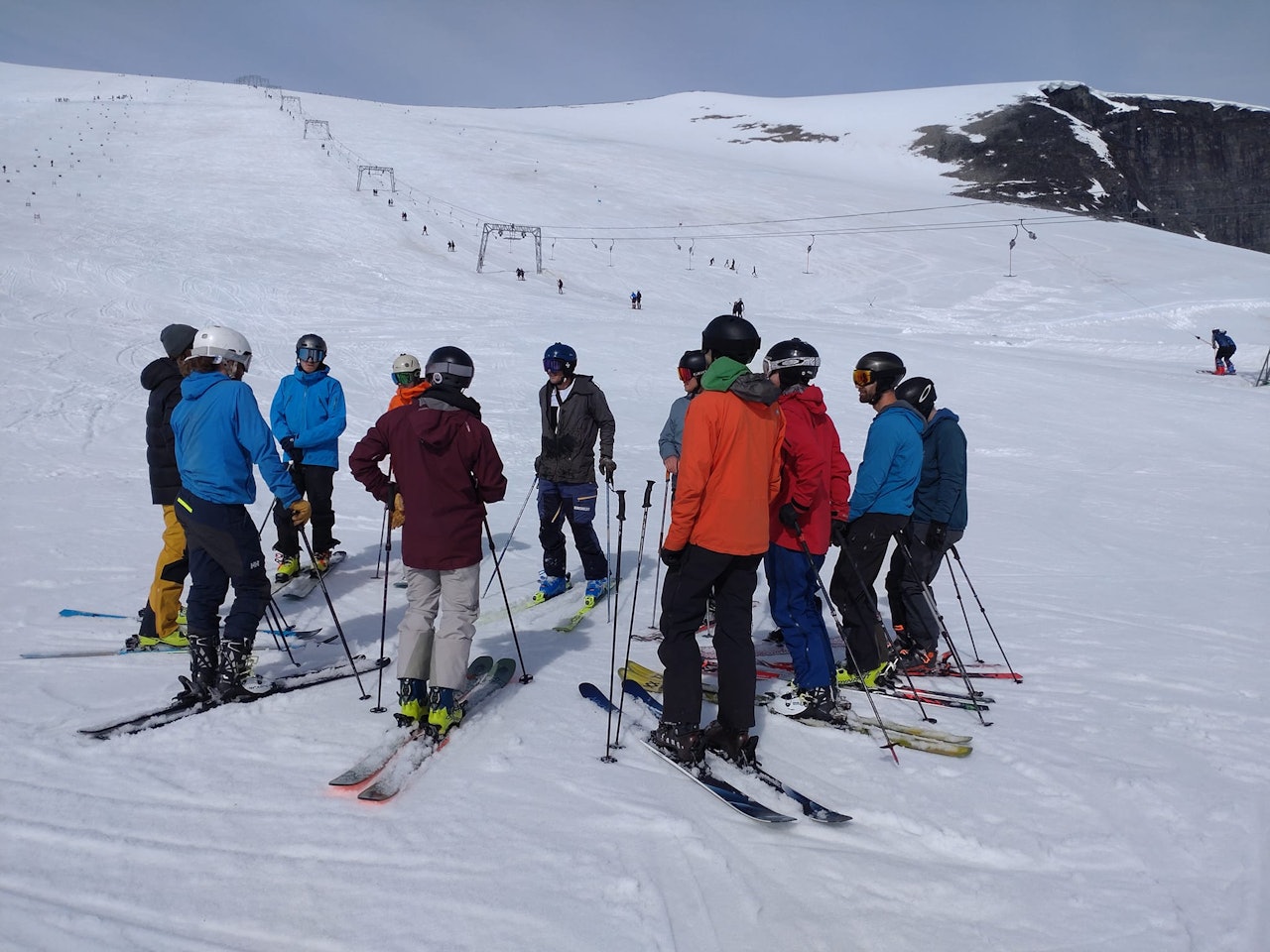 SKI: Fra skidelen av opptaket, som ble gjennomført på Galdhøpiggen sommerskisenter. Foto: Nortind
