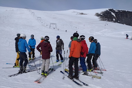 SKI: Fra skidelen av opptaket, som ble gjennomført på Galdhøpiggen sommerskisenter. Foto: Nortind