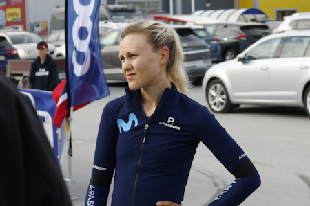 TITTEL GLAPP: Katrine Aalerud var bare marginer unna sitt tredje NM-gull på rad. Foto: Knut Andreas Lone