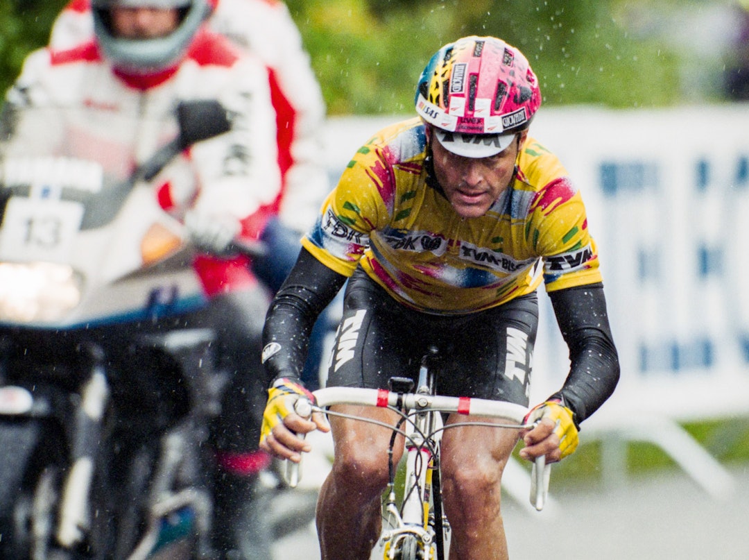 Iskaldt: Dag Otto var i ferd med å gjøre det helt store under VM på hjemmebane i Oslo. Han ble til slutt nummer syv - Lance Armstrong vant. Foto: Cor Vos.  Iskaldt: Dag Otto var i ferd med å gjøre det helt store under VM på hjemmebane i Oslo. Han ble til slutt nummer syv - Lance Armstrong vant. Foto: Cor Vos.