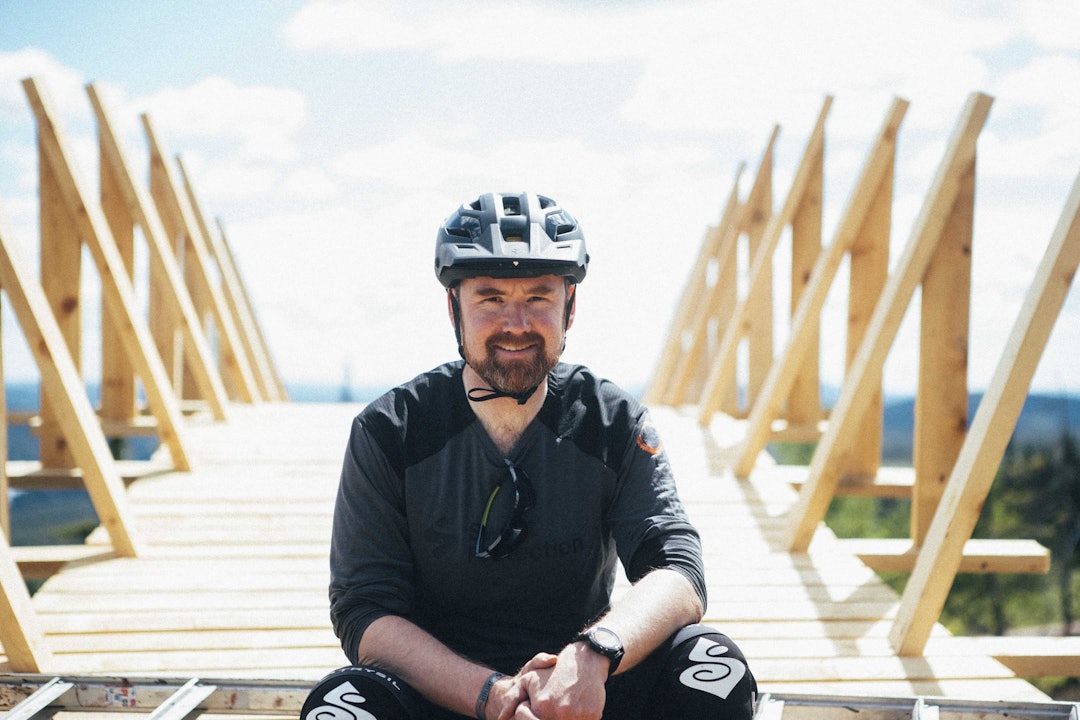 POSITIV: Olve Norderhaug i Trysil Bike Arena har troen på et utvidet tilbud for barn og nybegynnere. Foto: Kristoffer H. Kippernes trysil bike arena 10 år