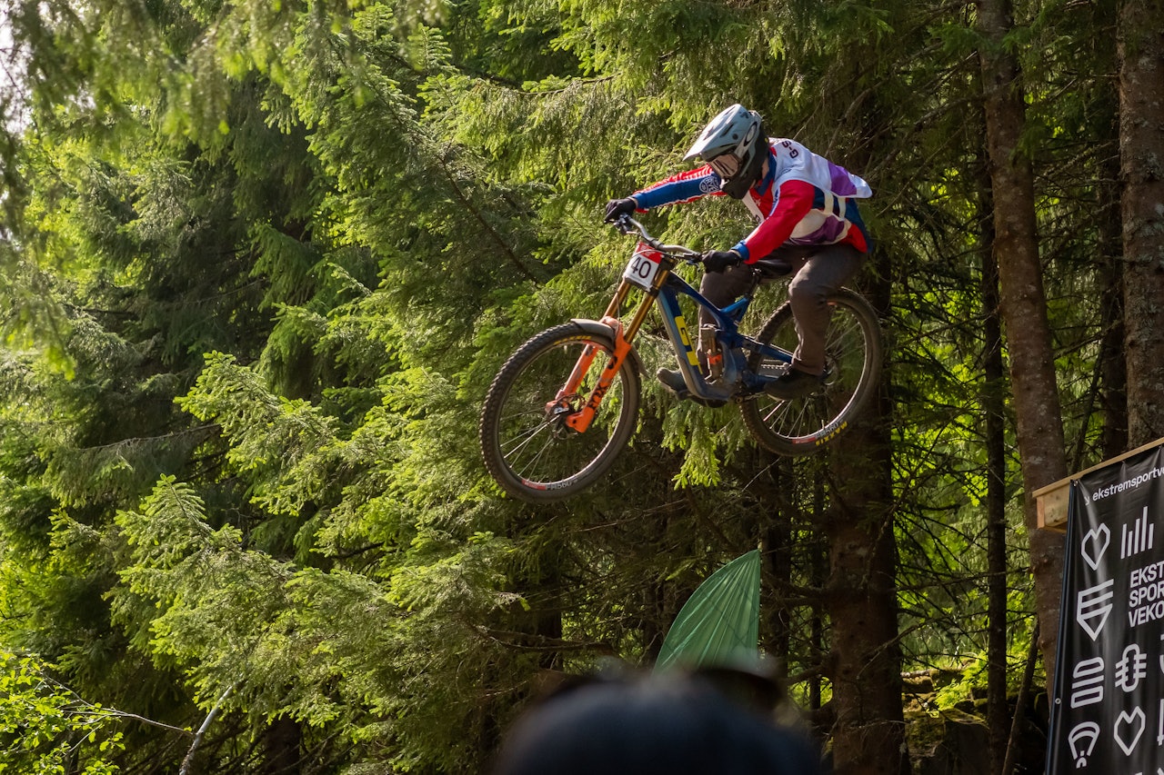 UTFOR PÅ VEKO: Det blir iXS-cup i utforsykling til helgen, med flere norske ryttere på start. Foto: Daniel Sapak ekstremsportveko voss utfor
