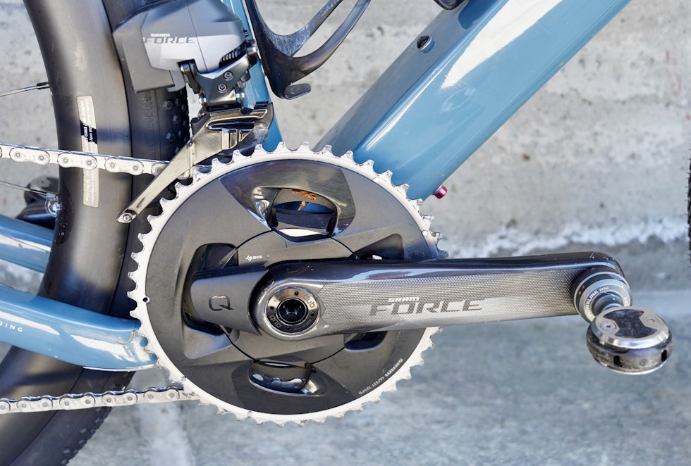 SAMMENLIGNING: Testet mot Quarq-måler er Wahoo-pedalene litt gjerrigere på mengden watt de oppgir. Foto: Øyvind Aas Test av Wahoo Speedplay Powerlink Zero
