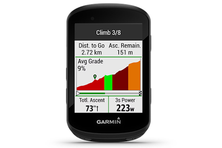 GARMIN EDGE 530: Gir masse informasjon både underveis på tur og etterpå. Den er enkel å bruke og har god, fargesterk skjerm. 