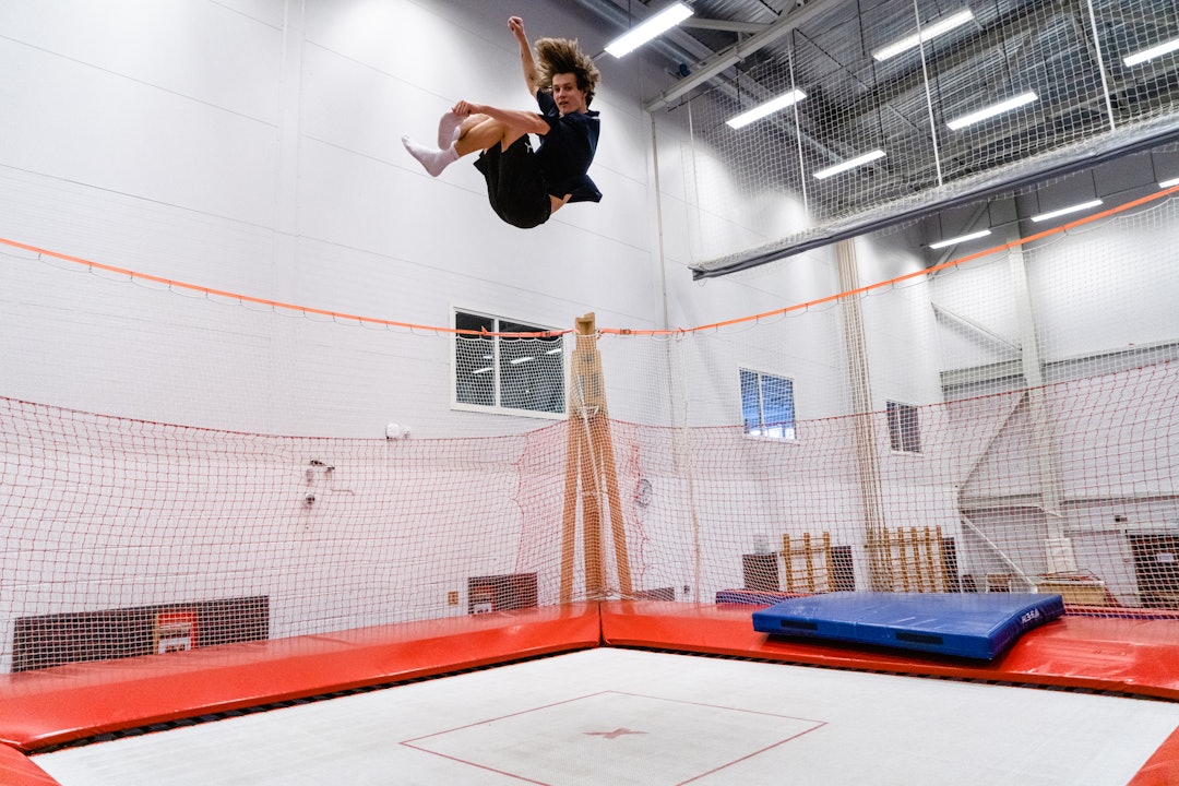 TRAMPOLINE: Trampoline har vært viktig for Birk Ruud siden dag én. Foto: Christian Nerdrum TRAMPOLINE: Trampoline har vært viktig for Birk Ruud siden dag én. Foto: Christian Nerdrum