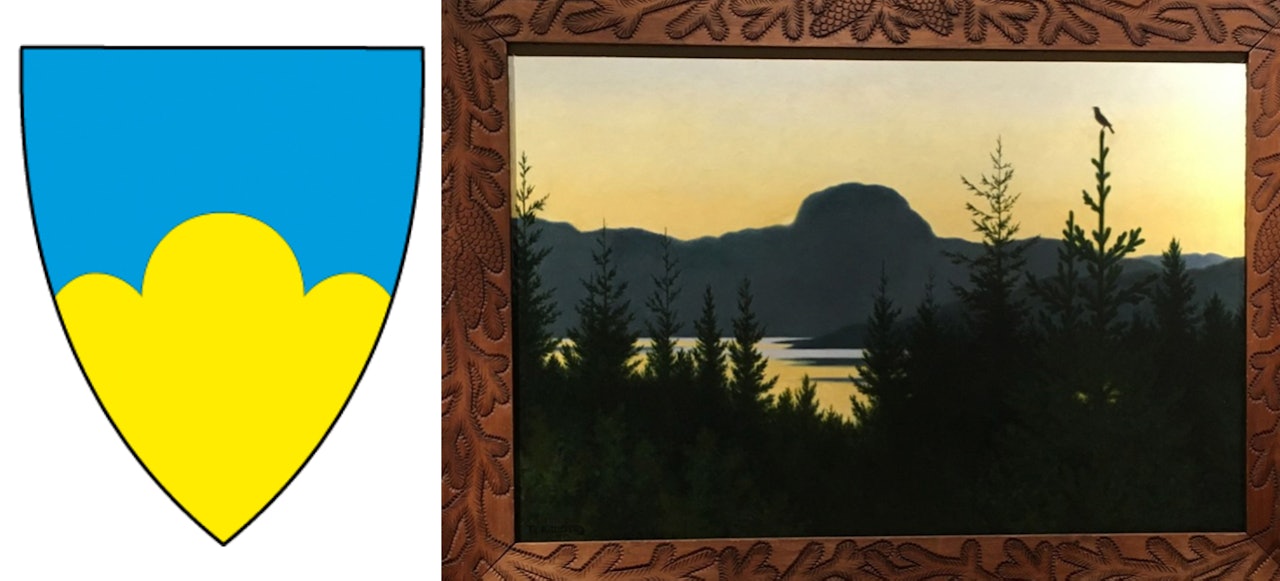 FAARLUND KOMMENTERER: – Sigdals valg av kommunevåpen gir uttrykk for respekt både for fri natur og for kulturarv med tilknytning til kulturens hjem – naturen. På kommunens nettside omtales motivet som «et gull treberg mot en blå bakgrunn; illuderer fjellformasjonen Andersnatten». Til høyre et av Kittelsens hovedverk som også i dag er høyt ansett – det ble rekordhøyt priset på en kunstauksjon i 2020. FAARLUND KOMMENTERER: – Sigdals valg av kommunevåpen gir uttrykk for respekt både for fri natur og for kulturarv med tilknytning til kulturens hjem – naturen. På kommunens nettside omtales motivet som «et gull treberg mot en blå bakgrunn; illuderer fjellformasjonen Andersnatten». Til høyre et av Kittelsens hovedverk som også i dag er høyt ansett – det ble rekordhøyt priset på en kunstauksjon i 2020.