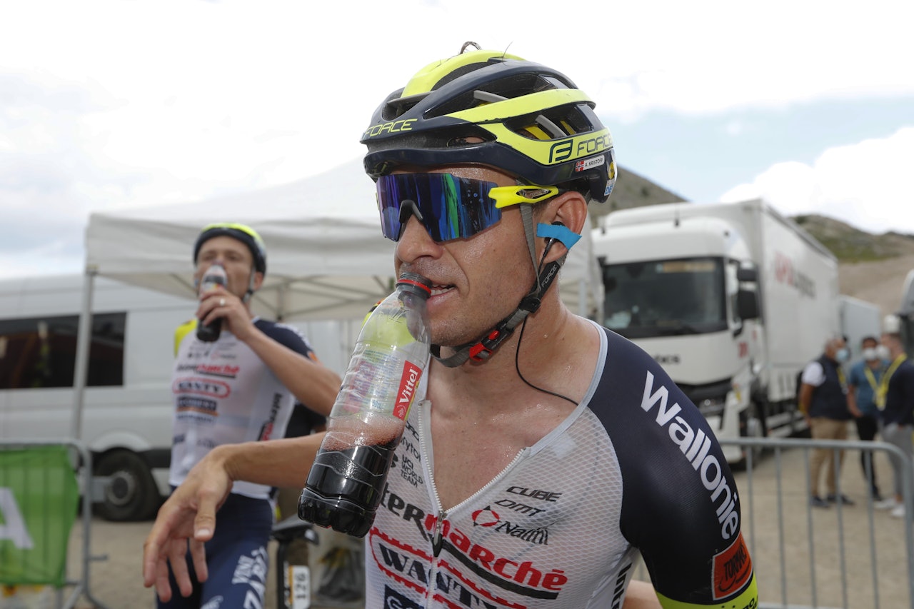 SVETT: Alexander Kristoff etter dagens etappe. Foto: Cor Vos SVETT: Alexander Kristoff etter dagens etappe. Foto: Cor Vos