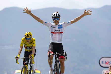 VANT: Tadej Pogacar vant den 17. etappen i Tour de France 2022. Foto: Cor Vos VANT: Tadej Pogacar vant den 17. etappen i Tour de France 2022. Foto: Cor Vos