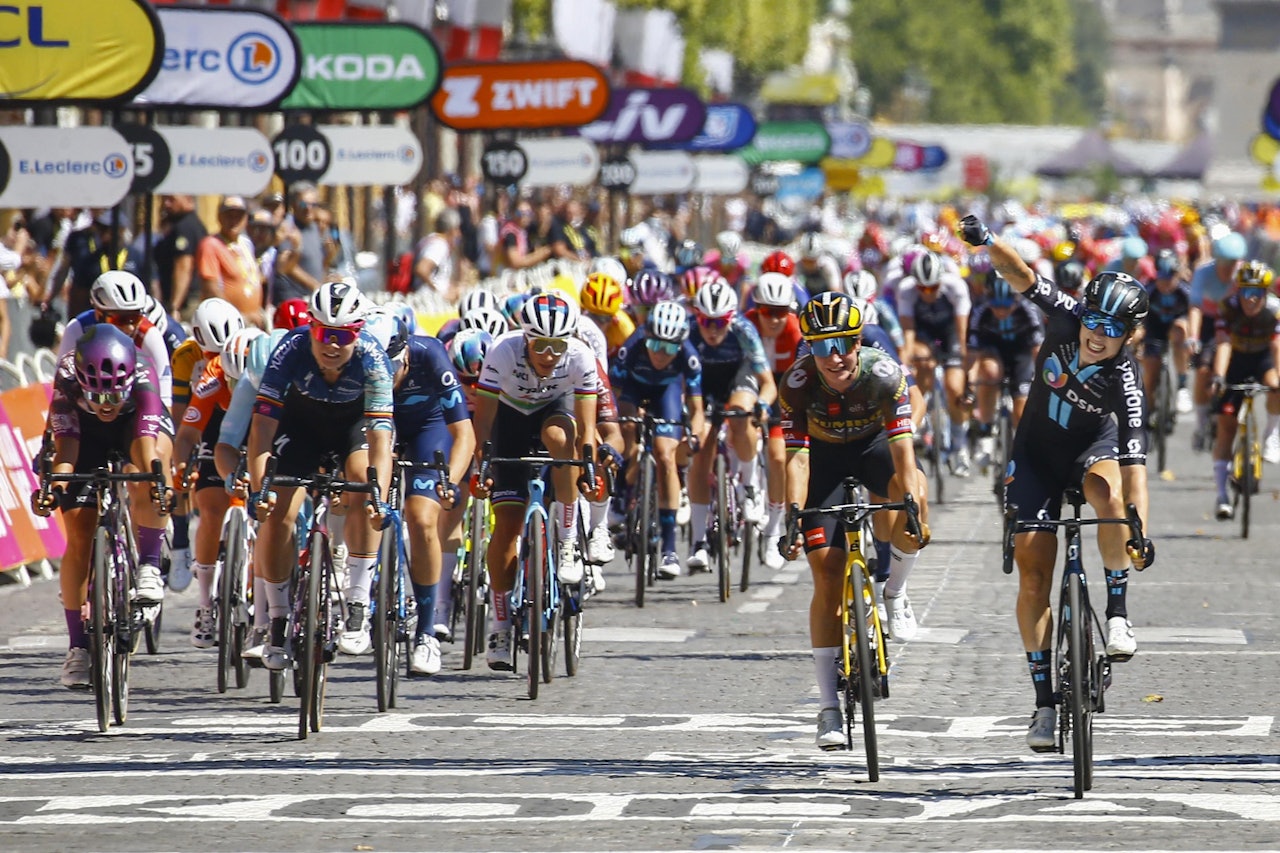 SEIER: Lorena Wiebes gikk til topps på den første etappen av Tour de France Femmes. Foto: Cor Vos