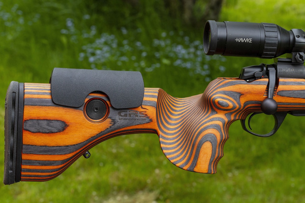 GRS Hunter Light-kolbe Bergara B14 rifle for damer med GRS Hunter Light-kolbe