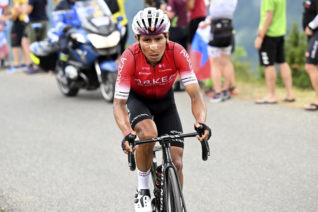 DISKET: Nairo Quintana leverte et solid Tour de France, men mister nå plasseringen sin i rittet. Foto: Cor Vos