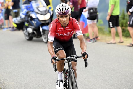 DISKET: Nairo Quintana leverte et solid Tour de France, men mister nå plasseringen sin i rittet. Foto: Cor Vos DISKET: Nairo Quintana leverte et solid Tour de France, men mister nå plasseringen sin i rittet. Foto: Cor Vos