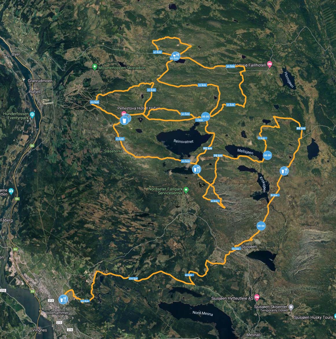 Ultrabirken 2022 - Løype og trasé | TERRENGSYKKEL.NO