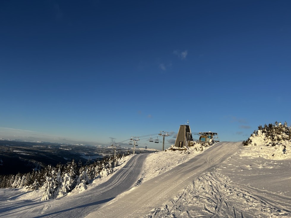 AVSTIGNING: Det er i dette området avstigningen av den nye skiheisen skal skje. Foto: Alpinco