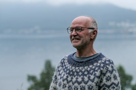 STEIN P:  Han innrømmer ydmykt at det er litt skummelt å mene noe om de store spørsmålene i livet. Det blir lett å gå i floskelfella. Foto: Maria Philippa Rossi stein p aasheim