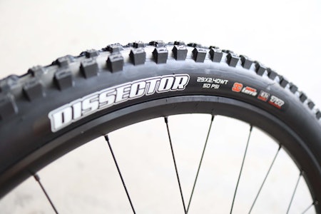 ALLROUND: Dissector er det dekk til stisykling som kan brukes både foran og bak. Foto: Lars Frederic Nordbakken. test maxxis sykkeldekk
