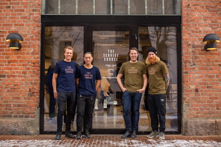 HISTORIE: Alt gikk galt for The Service Course i Oslo, og etter september er butikken historie. F.V: Edvald Boasson Hagen, An-Khang Vu, Henrik Orre og Jonas Strømberg. Foto: Privat. HISTORIE: Alt gikk galt for The Service Course i Oslo, og etter september er butikken historie. F.V: Edvald Boasson Hagen, An-Khang Vu, Henrik Orre og Jonas Strømberg. Foto: Privat.