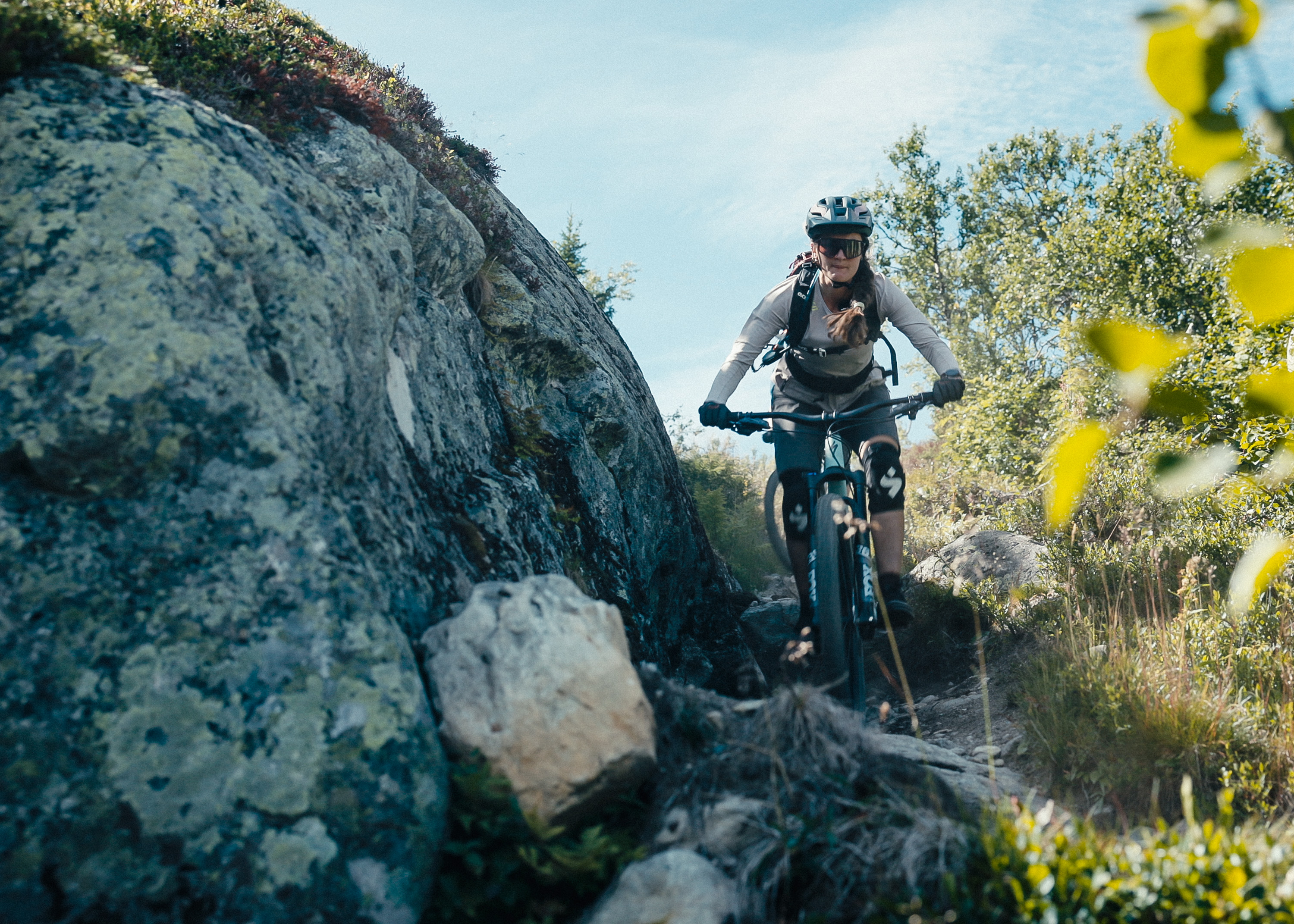 HALLINGSTI: Stisykkelentusiast Runa Buene i Hemsedal. Foto: Håkon Mæland