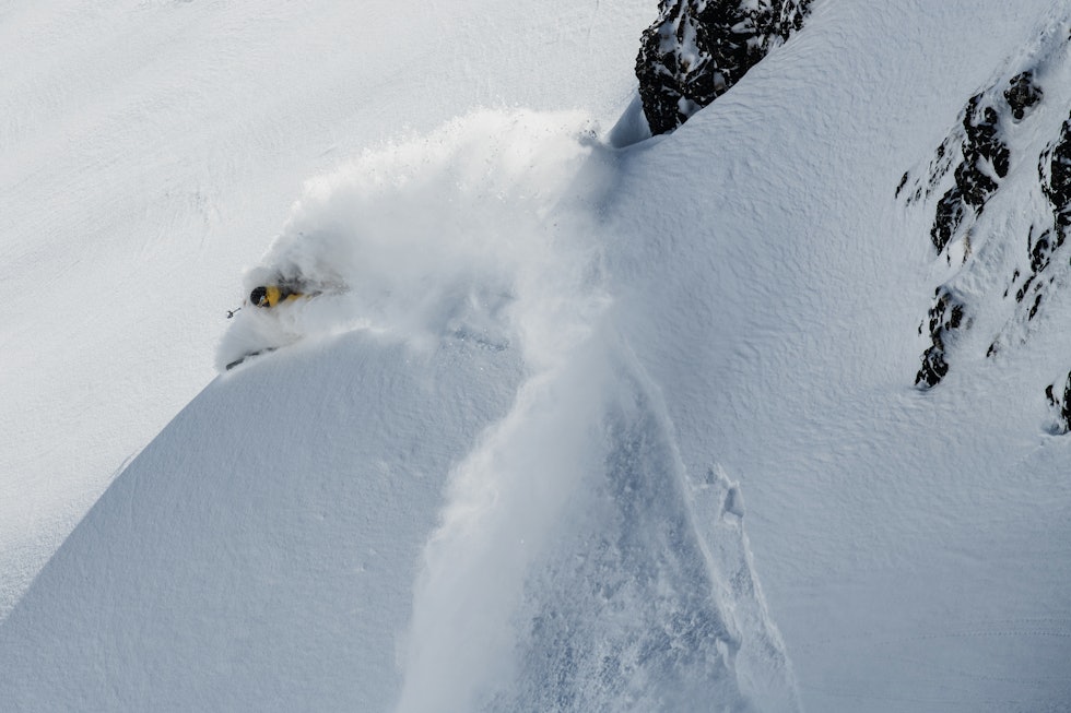DER JA: David Kantermo går i dybden ved Gotschnagrat. Foto: Mattias Fredriksson DER JA: David Kantermo går i dybden ved Gotschnagrat. Foto: Mattias Fredriksson