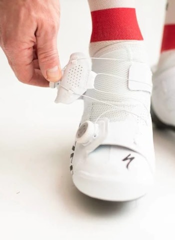 DYR OG ELEGANT: Dette paret fra Specialized er blant de mest eksklusive skoene på markedet. Foto: Henrik Alpers DYR OG ELEGANT: Dette paret fra Specialized er blant de mest eksklusive skoene på markedet. Foto: Henrik Alpers