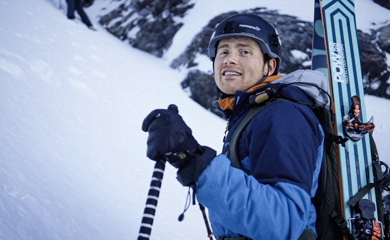 OPPSØKER RISIKO: Nikolai Schirmer er vant med å utsette seg selv for risiko. Skjermdump: Eulogy of a steep skier