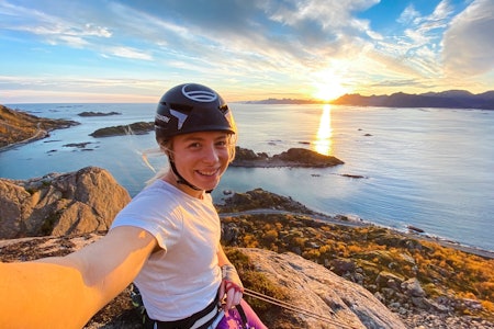 ENGASJERT: Martine Limstrand er en av Norges beste klatrere. Hun har skrevet masteroppgave om kroppsideal og utvikling i klatring. Foto: Privat