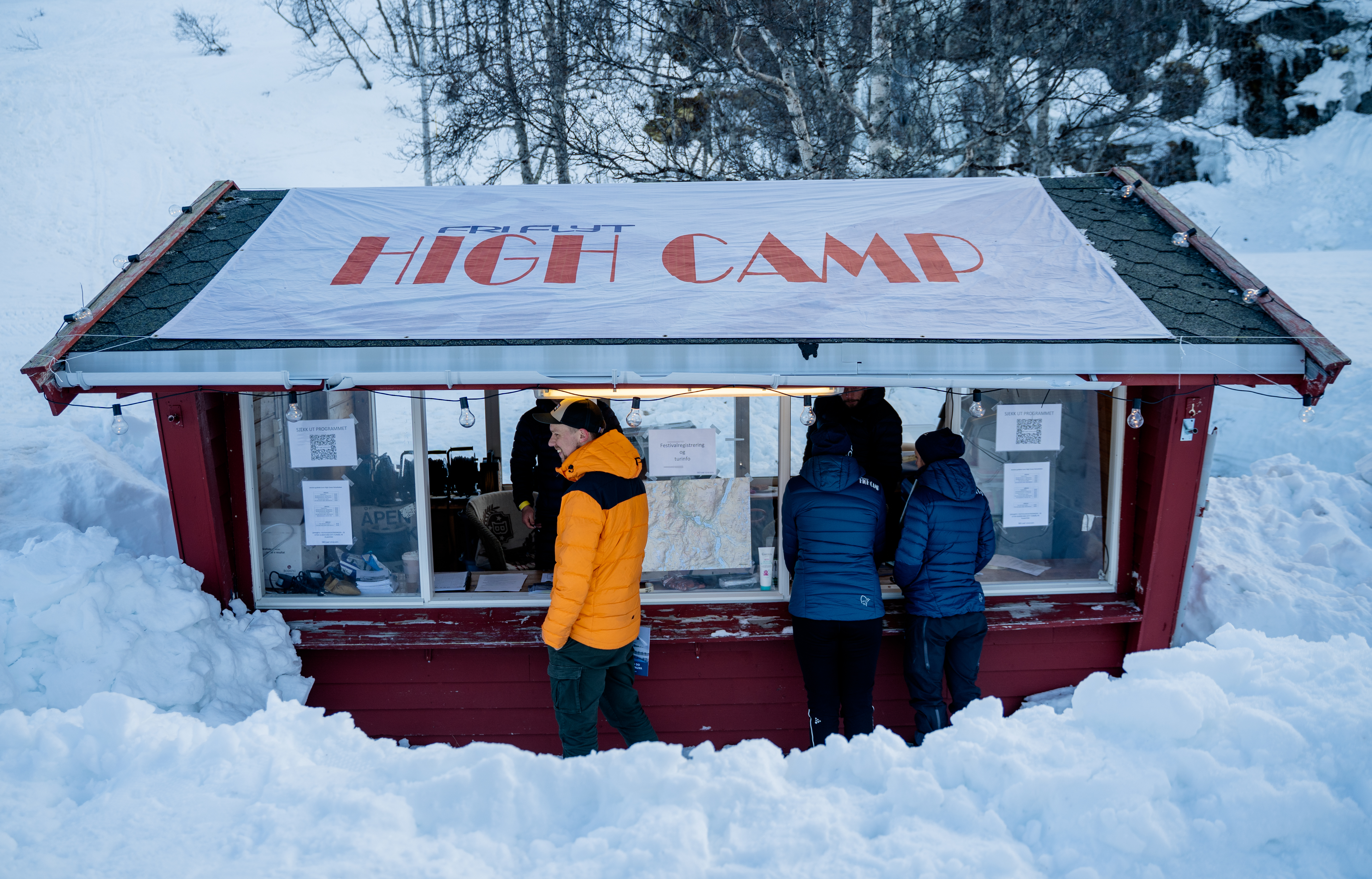 Du får en del informasjon i registreringa under festivalen, men her kan du også få svar på enkelte ting før du kommer på High Camp Vatnahalsen! Foto: Brynjar Tvedt