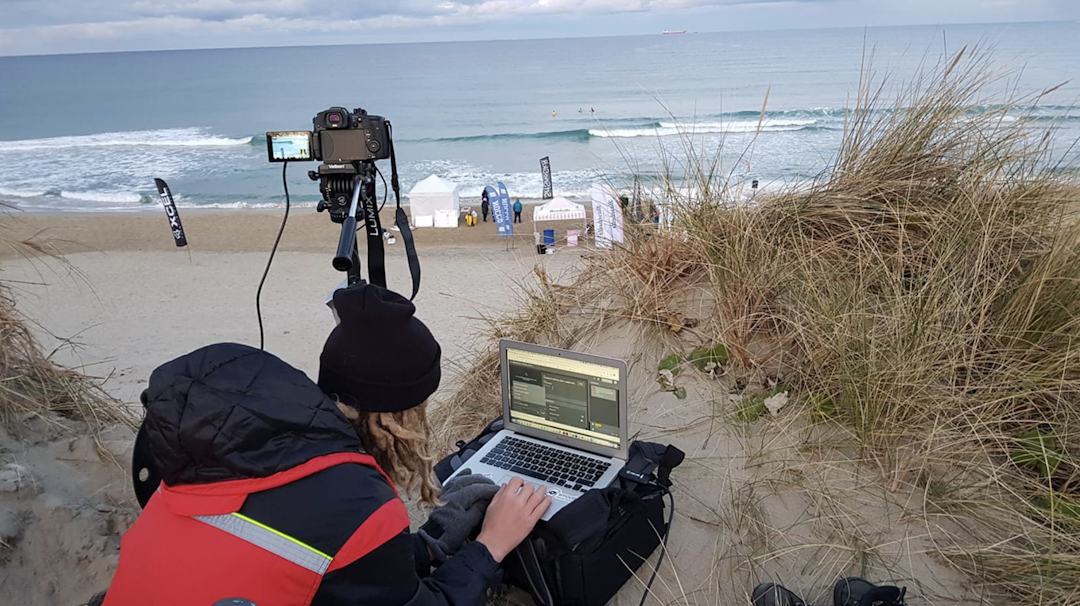 LIVE SENDING: Formatet på konkurransen er basert på ESF (European surfing federation) og ISA (International Surfing Association) sitt oppsett, og heatene er mulig å følge live. Foto: Jæren Surfklubb LIVE SENDING: Formatet på konkurransen er basert på ESF (European surfing federation) og ISA (International Surfing Association) sitt oppsett, og heatene er mulig å følge live. Foto: Jæren Surfklubb