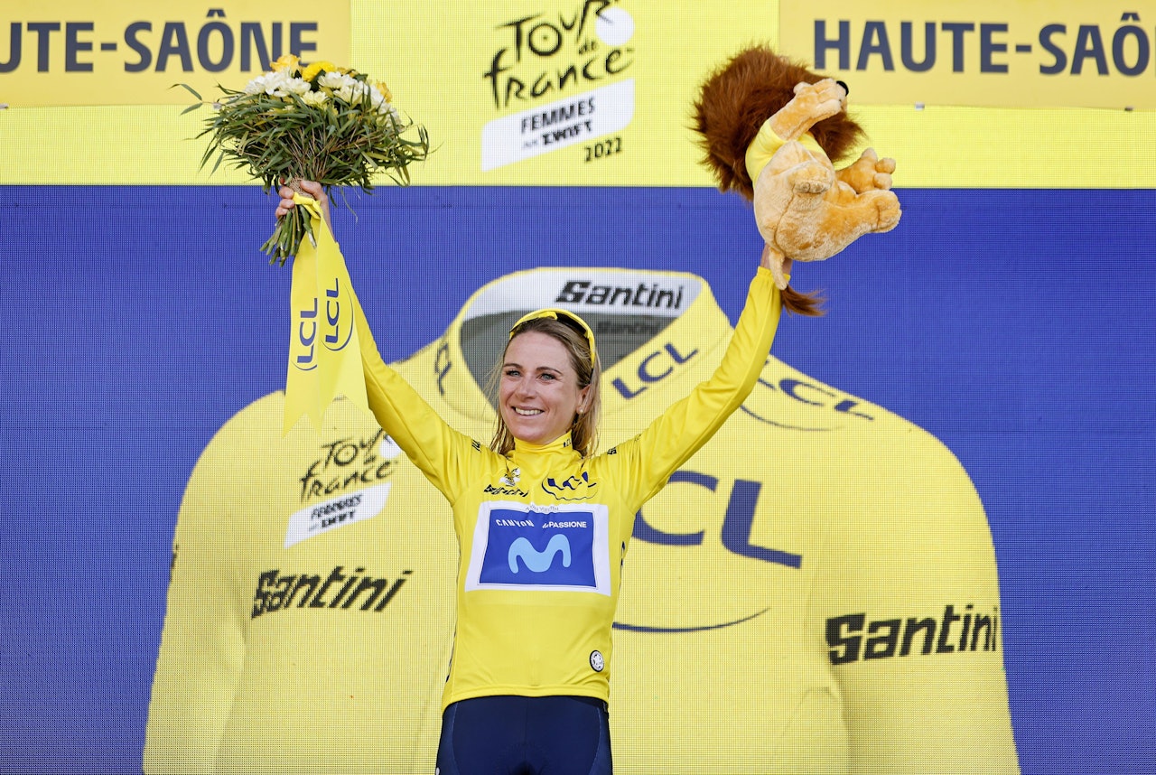REGJERENDE VINNER: Annemiek van Vleuten tok en overlegen seier i den første utgaven av Tour de France Femmes. Foto: Cor Vos