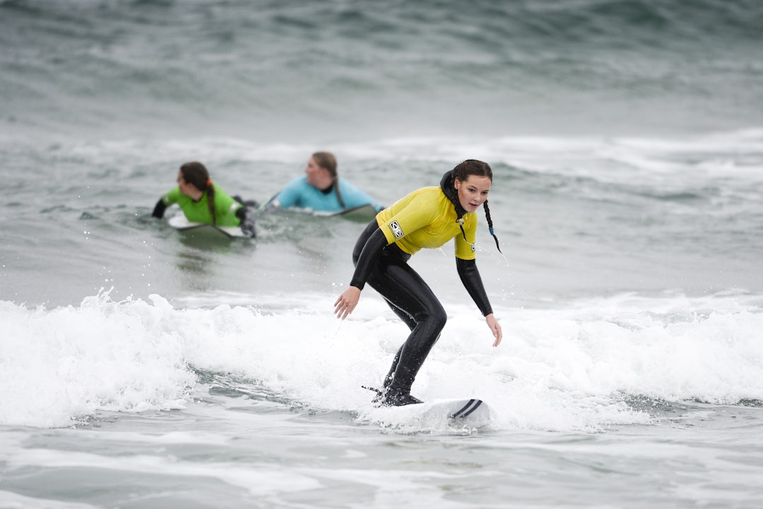VIDERE TIL SEMI: Under relativt beskjedne bølgeforhold på Borestranden sikrer prinsessen her en plass i semifinalen. Foto: Carina Johansen / NTB Foto: Carina Johansen / NTB VIDERE TIL SEMI: Under relativt beskjedne bølgeforhold på Borestranden sikrer prinsessen her en plass i semifinalen. Foto: Carina Johansen / NTB Foto: Carina Johansen / NTB