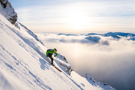 SNØ FØR JUL: I Lyngen har skisesongen startet for lengst. Foto: Martin Andersen SNØ FØR JUL: I Lyngen har skisesongen startet for lengst. Foto: Martin Andersen