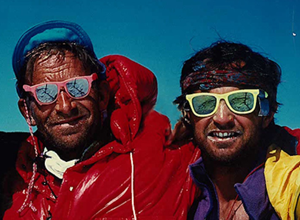 Odd Eliassen og Stein P. Aasheim på Grønland en gang på 80-tallet. Foto: Privat