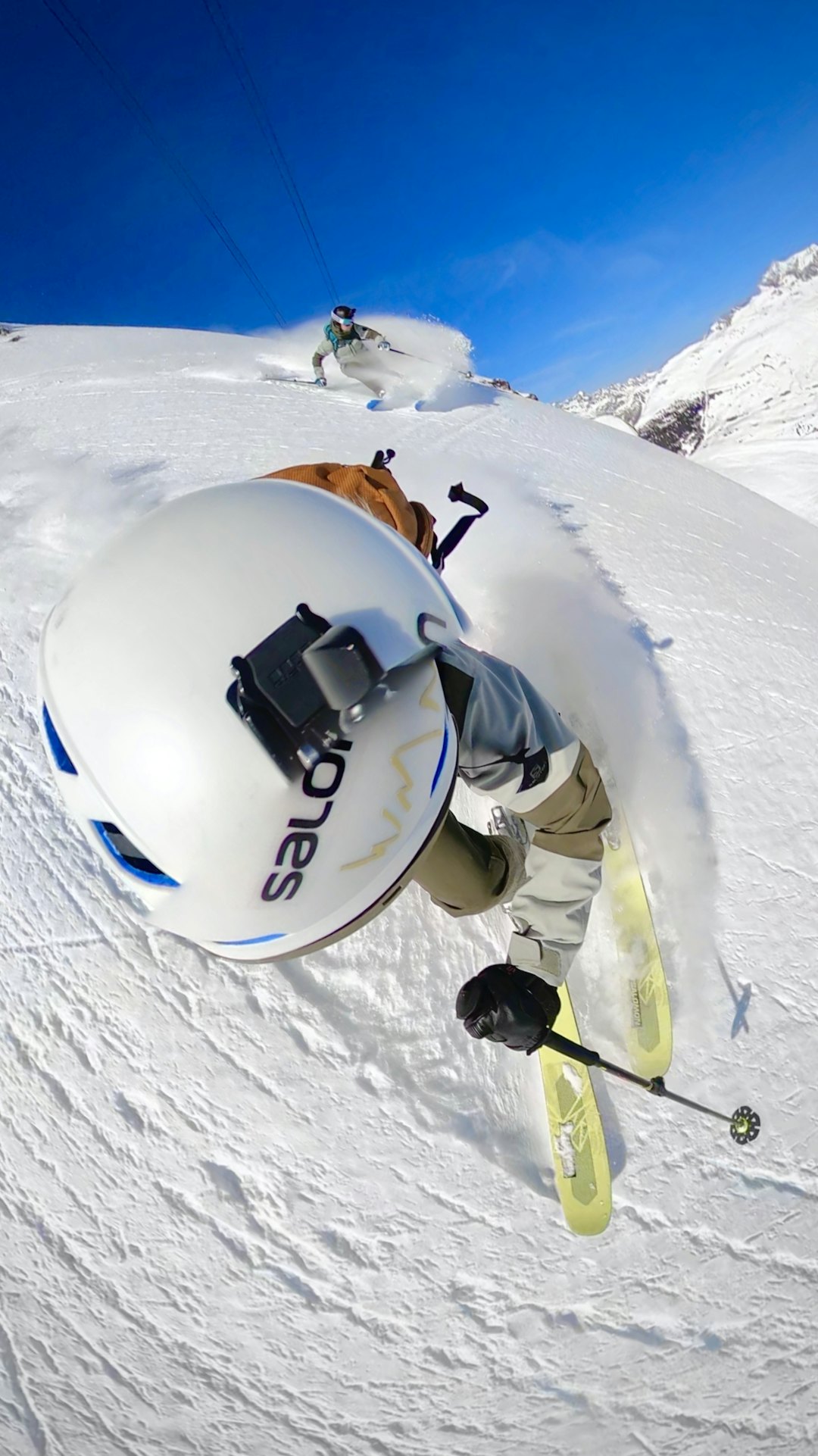 PÅ SKI: Heidi Pallin Aaring fra skifilmen Mom´s turn. Foto: Privat PÅ SKI: Heidi Pallin Aaring fra skifilmen Mom´s turn. Foto: Privat