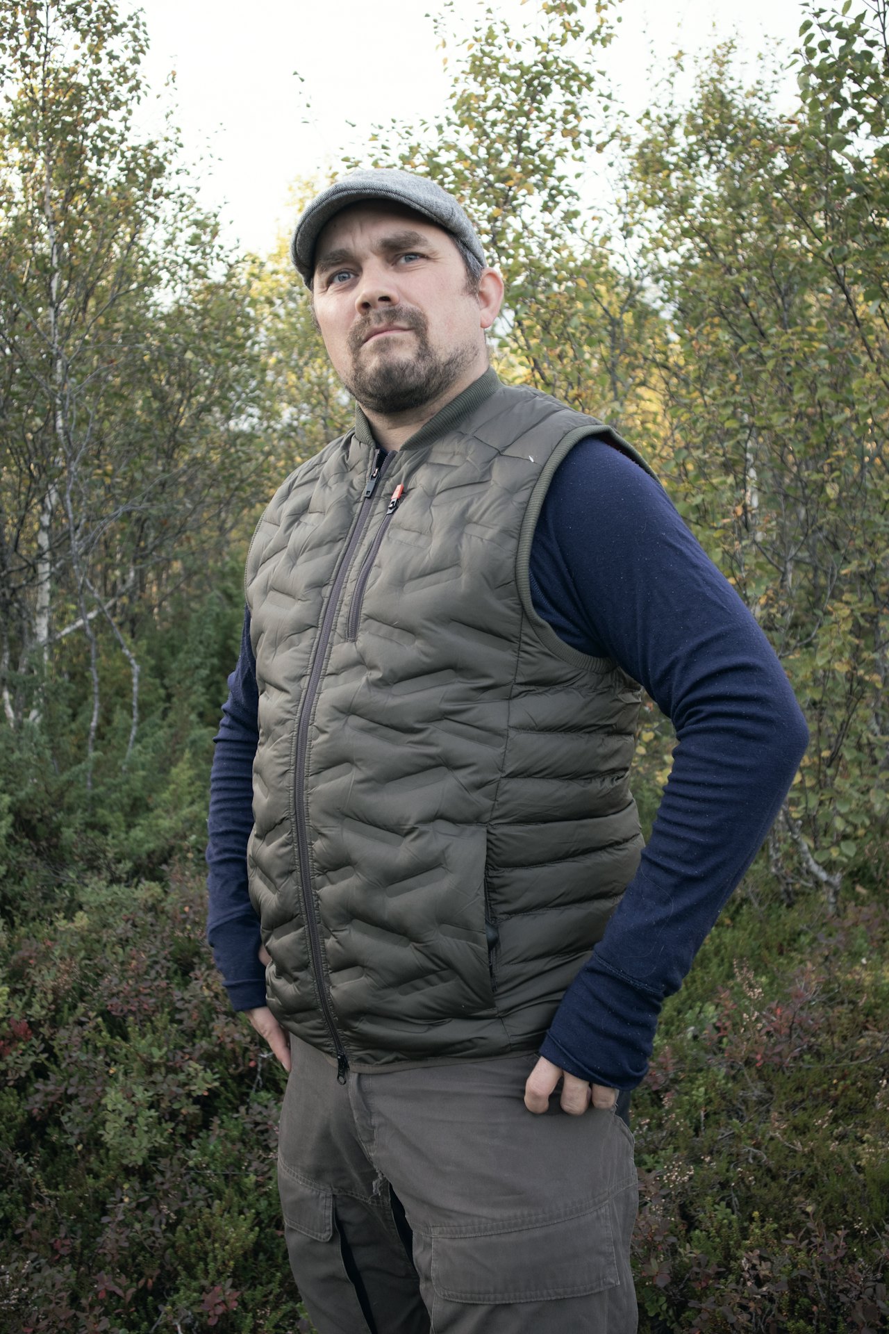 Härkila vest: Høy evne til å holde på varmen jeger ikledd Härkila vest mellomlag