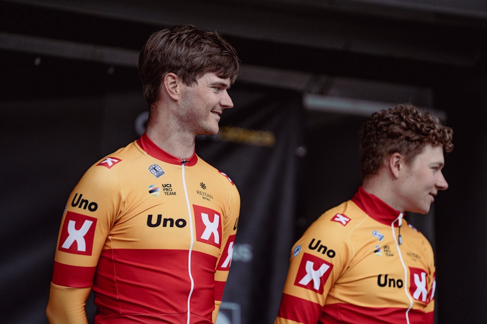 GODE VENNER: Syver Wærsted og Jonas Abrahamsen (til høyre) er gode venner både på og av sykkelen. Zac Williams/SWpix.com