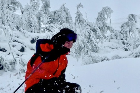 GOD BASE: Høyt oppe i anlegget, på en base med kunstsnø var der Ola Ødegaard fikk de beste svingene. Foto: Pål Ødegaard GOD BASE: Høyt oppe i anlegget, på en base med kunstsnø var der Ola Ødegaard fikk de beste svingene. Foto: Pål Ødegaard