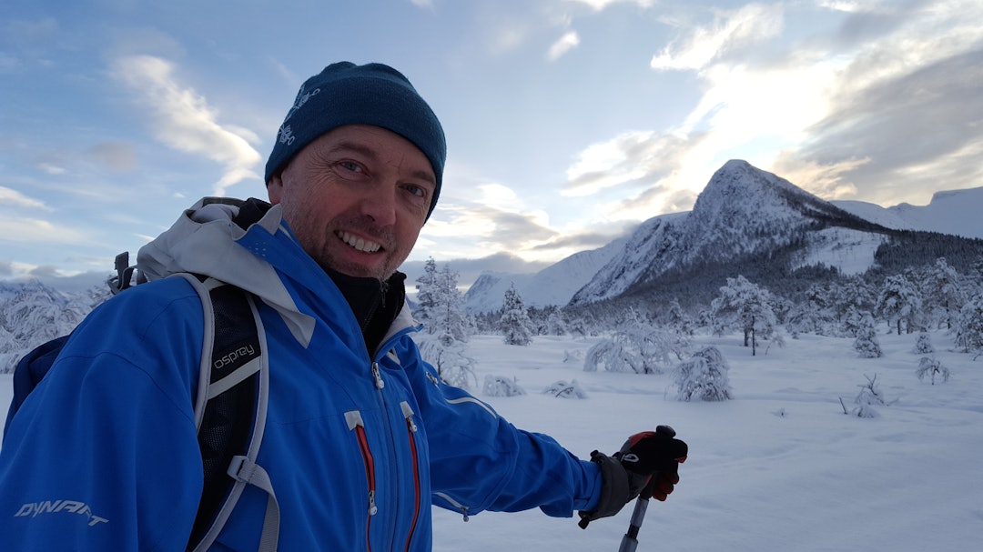 Christer Lundberg Nes kommer til High Camp Vatnahalsen. Christer Lundberg Nes kommer til High Camp Vatnahalsen.