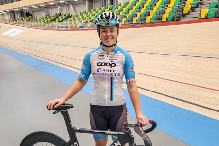 BANETALENT: Nora Tveit er bare 19 år, men er allerede en svært erfaren banesyklist. Foto: Jon Petter Nordbø