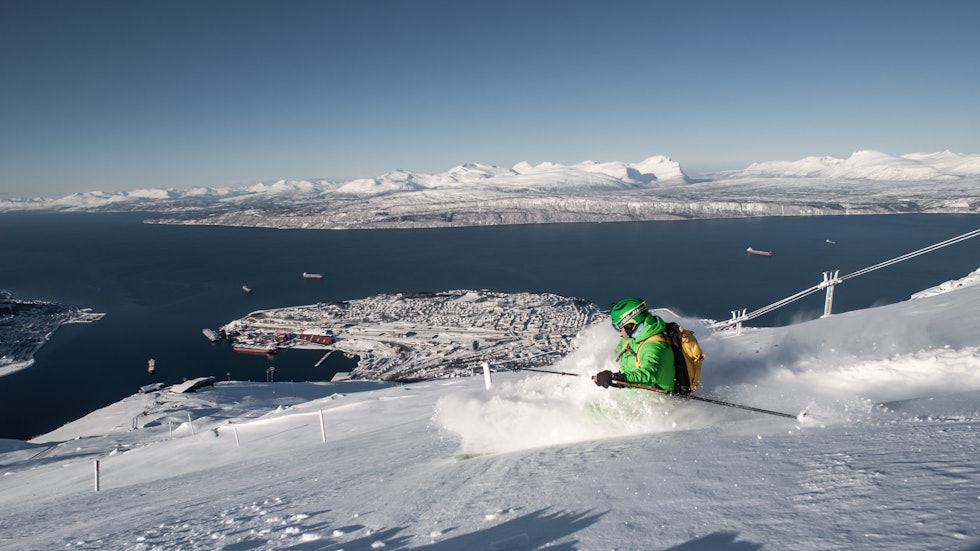 Narvikfjellet er nok sansynligvis landets beste bynære skianlegg. Foto: Kjetil Janson Narvikfjellet er nok sansynligvis landets beste bynære skianlegg. Foto: Kjetil Janson